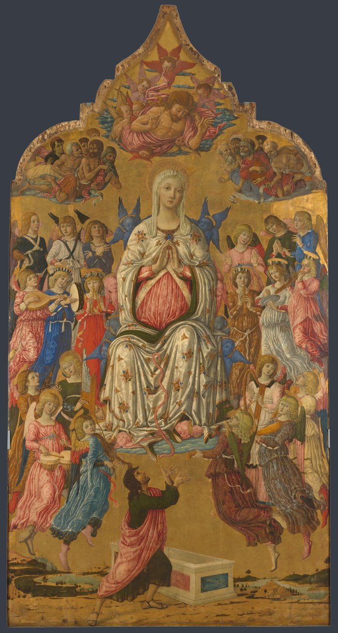 Wniebowzięcie Najświętszej Maryi Panny, 1474 autorstwa Matteo di Giovanni