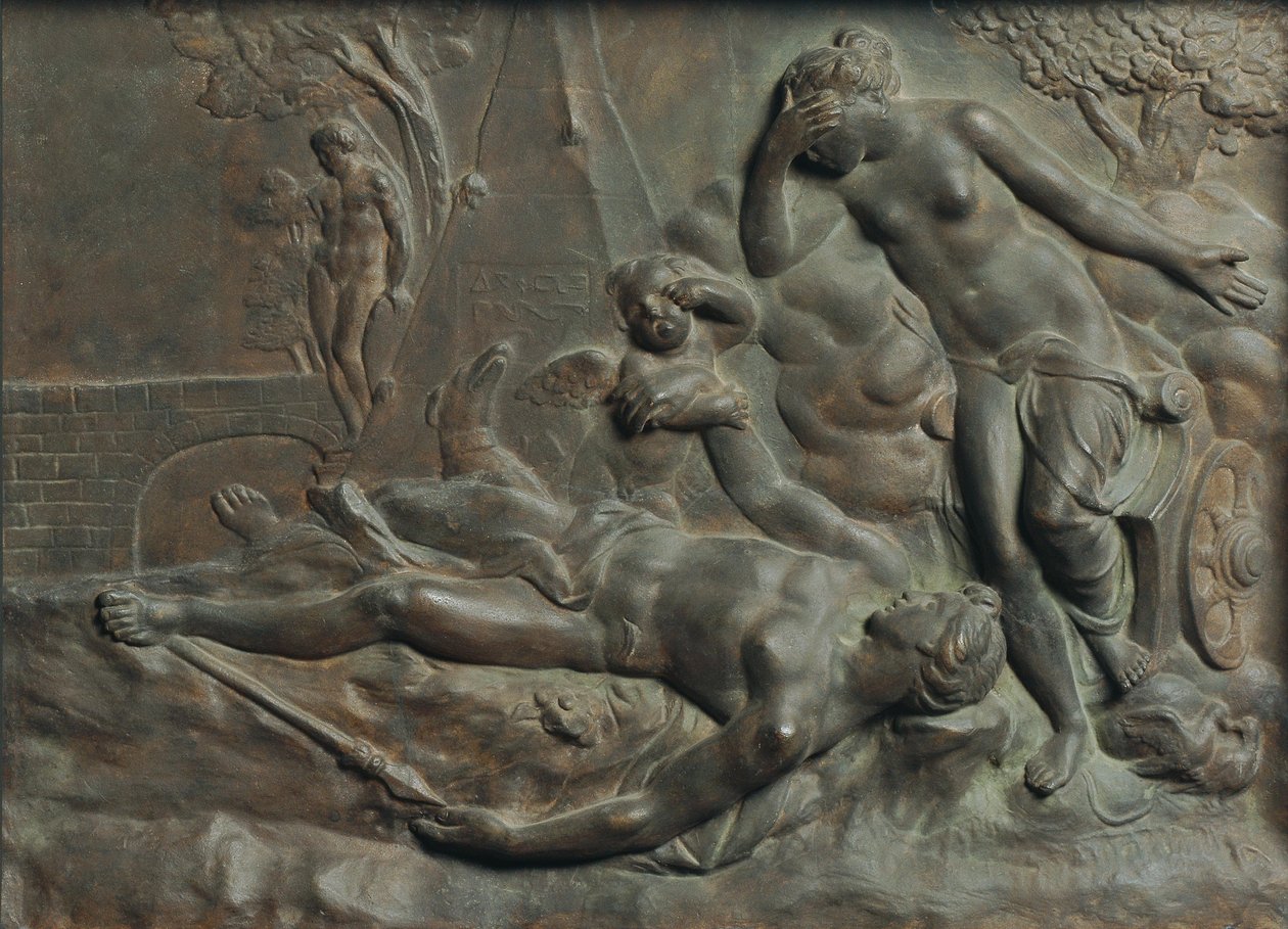 Venus beweint den toten Adonis autorstwa Matthäus Donner