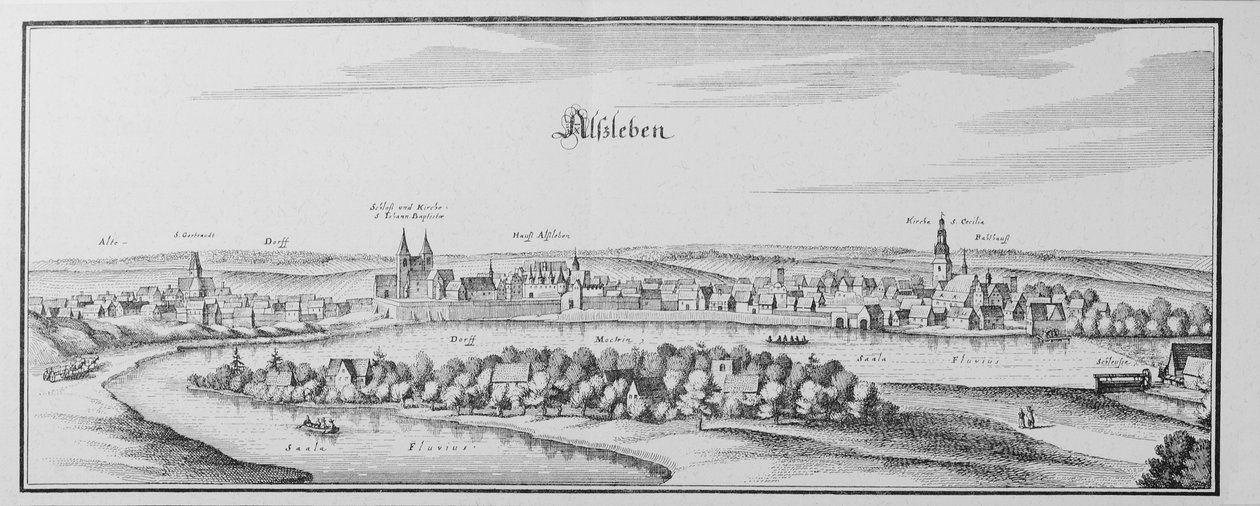 Alsleben autorstwa Matthaus Merian