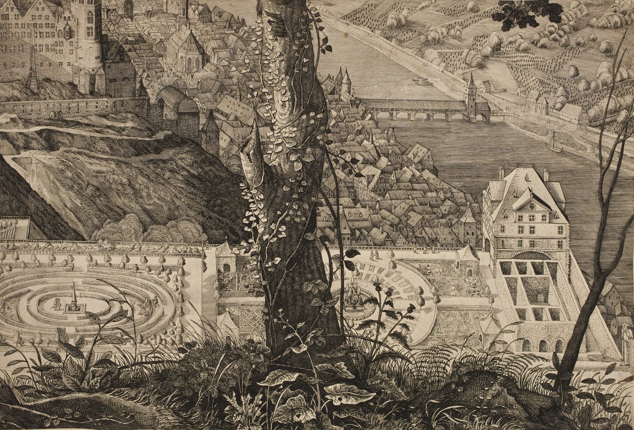 Hortus Palatinus. Ogród zamkowy w Heidelbergu autorstwa Matthäus Merian d.Æ.
