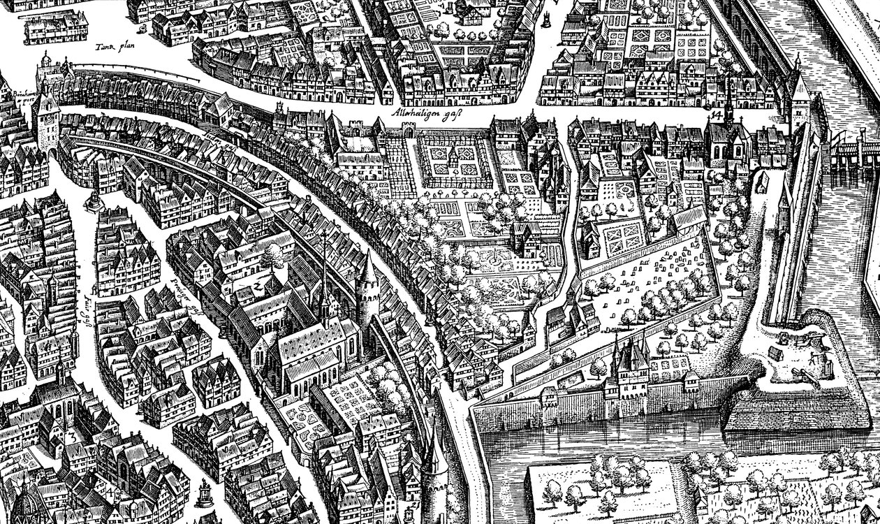 Frankfurt nad Menem, Niemcy autorstwa Matthaus Merian