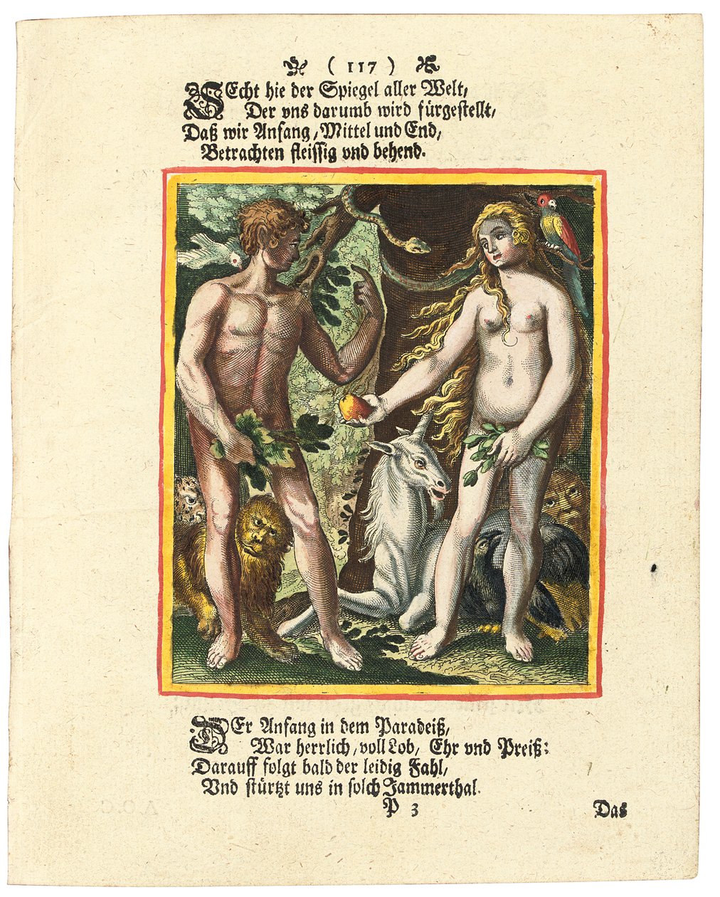 Adam i Ewa, ok. 1700-1725 autorstwa Matthaus Merian