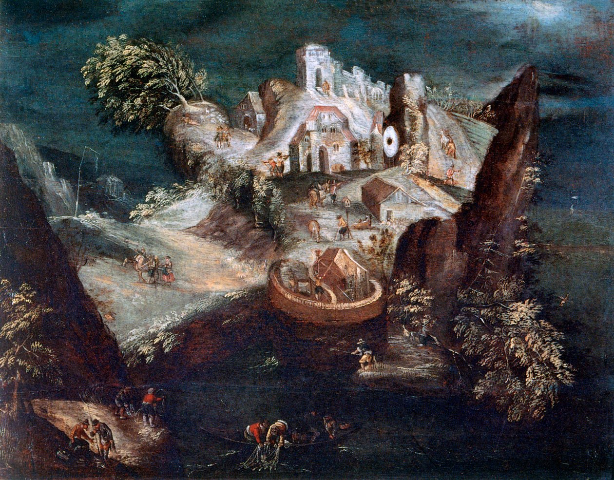 Krajobraz antropomorficzny, c1613-1650 autorstwa Matthaus Merian
