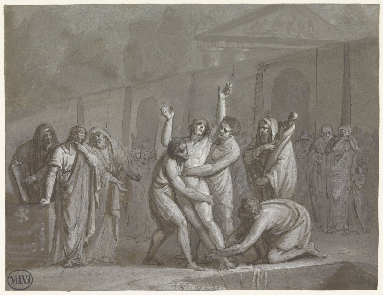 Rzymska egzekucja autorstwa Mattheus Ignatius van Bree