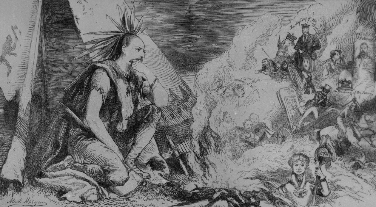 Zdjęcia w ogniu! Recenzja sezonu z „Tomahawka”, 24 sierpnia 1867 r. autorstwa Matthew Somerville Morgan