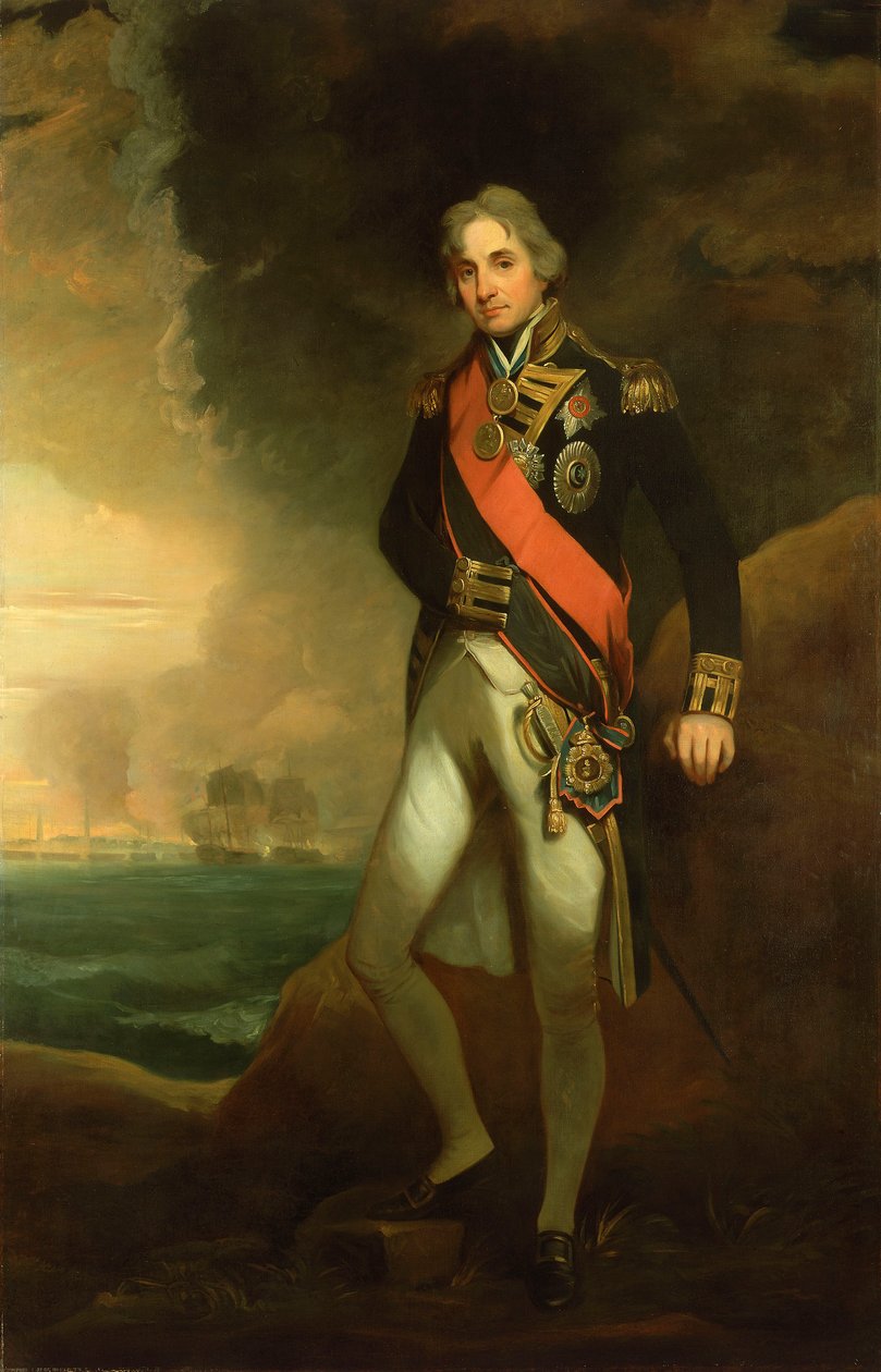 Kontradmirał Horatio Nelson autorstwa Matthew (attr.to) Shepperson