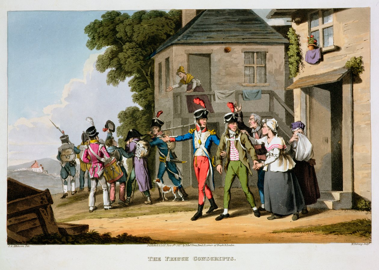 „Francuscy poborowi”, 1817 r. autorstwa Matthew Dubourg