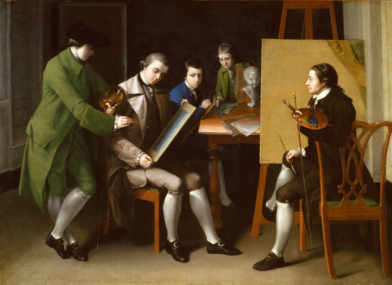 Szkoła Amerykańska, 1765. autorstwa Matthew Pratt