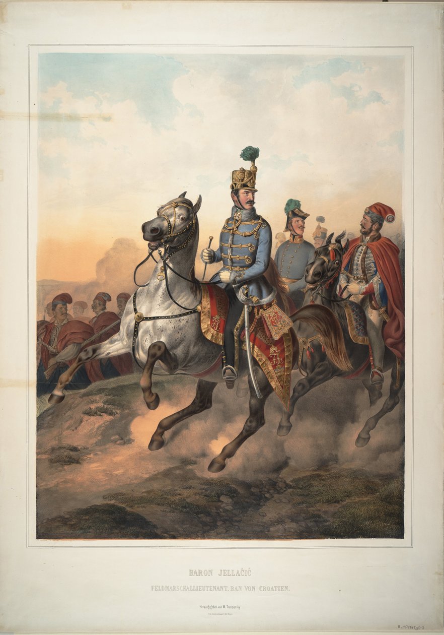 Hrabia Josip Jelacic z Buim, 1849 autorstwa Matthias Trentsensky