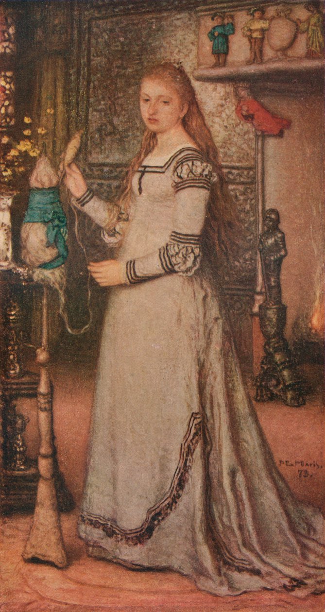 Dziewczyna z kądzielką, ok. 1873 r. autorstwa Matthijs Maris