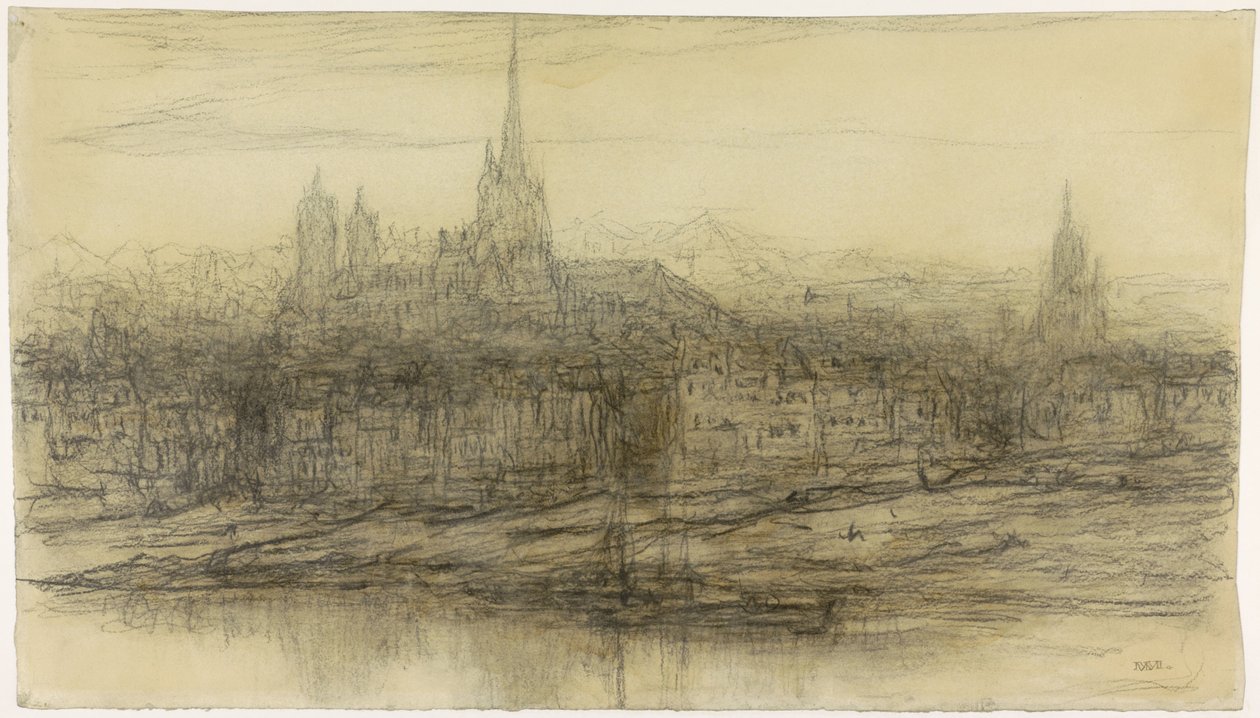 Widok na Rouen autorstwa Matthijs Maris