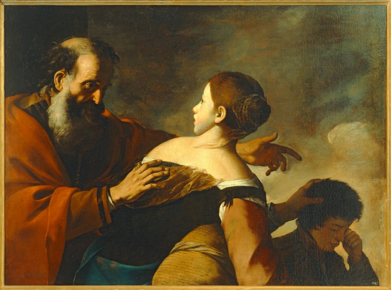 Abraham i Hagar. 10010031 ... autorstwa Mattia (1613 99) Preti