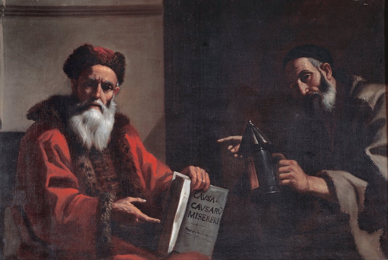 Diogenes i Platon autorstwa Mattia Preti