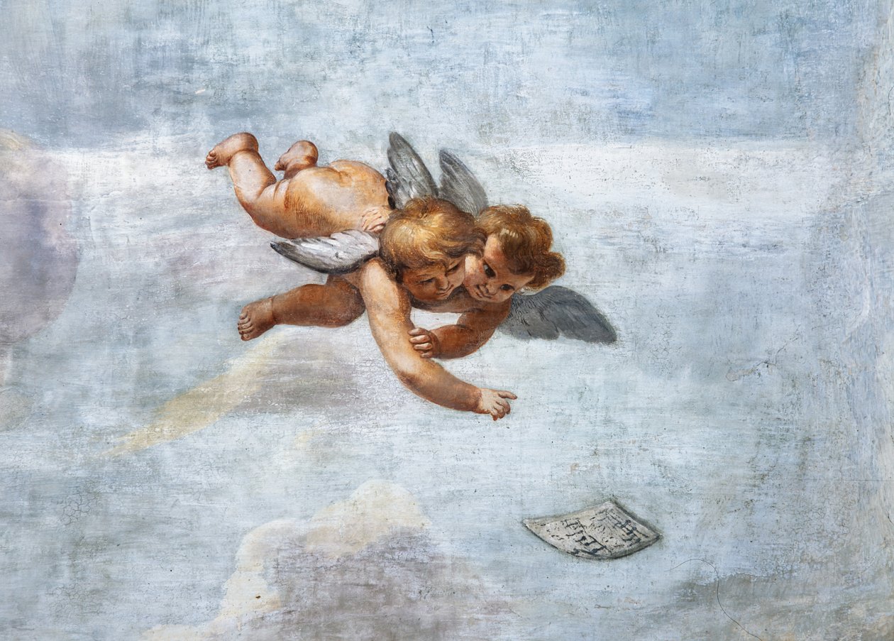 Koncerty Aniołów, szczegóły autorstwa Mattia (1613 99) Preti