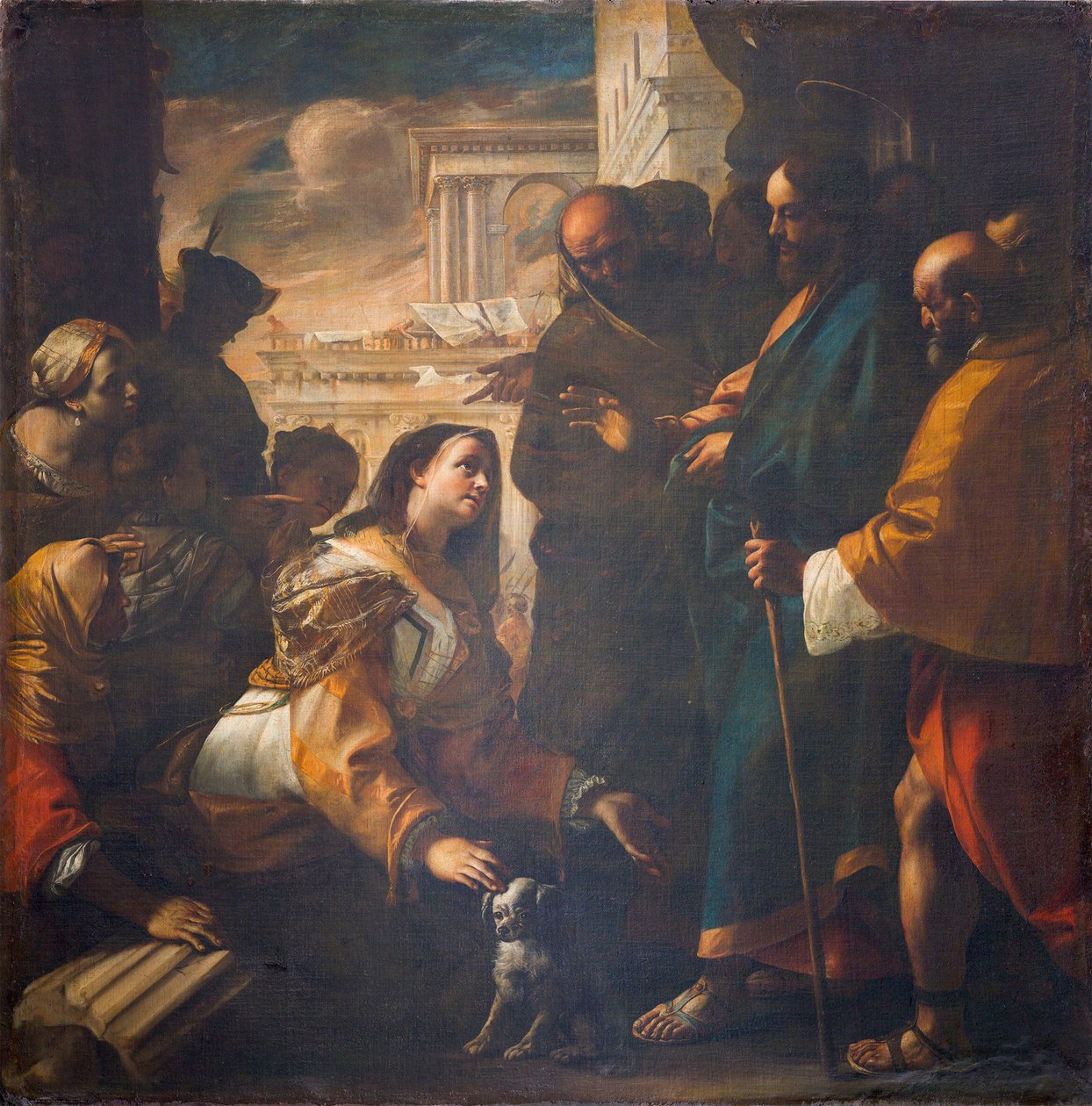 Chrystus i Niewiasta z Kanaanu, 1646-1647. autorstwa Mattia Preti