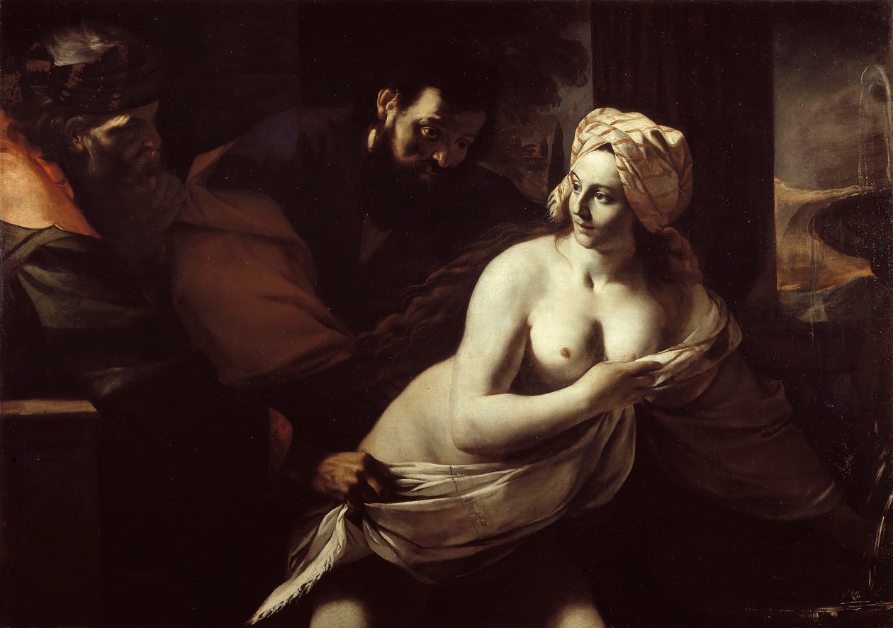 Zuzanna i starsi, 1600s. autorstwa Mattia Preti