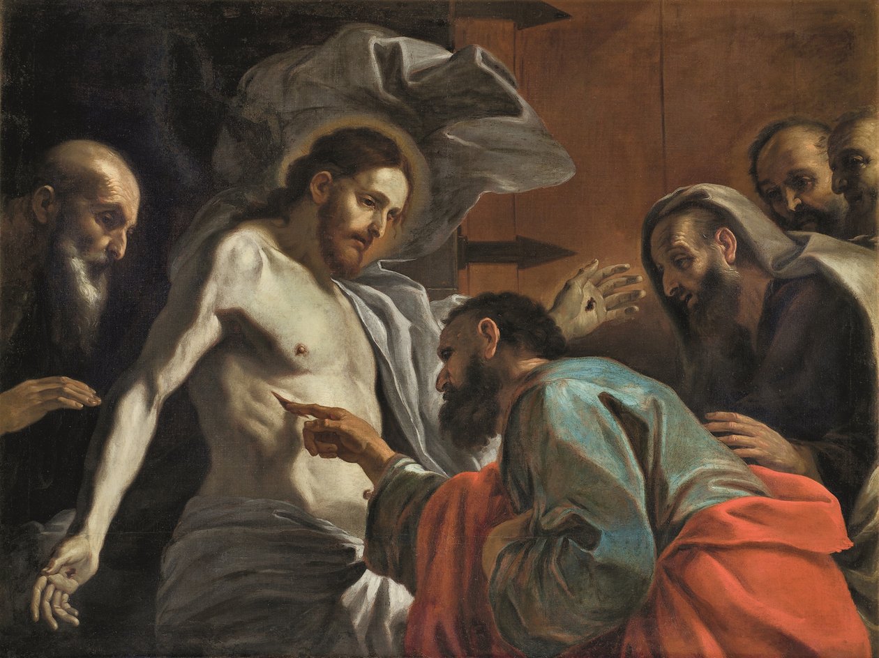 Niedowierzanie św. Tomasza, ok. 1675. autorstwa Mattia Preti