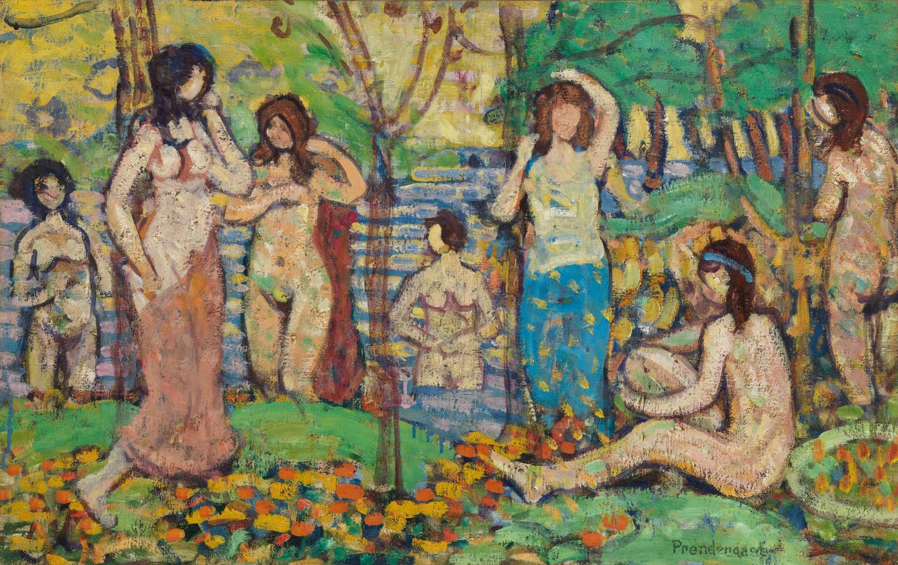 Plaża nr 3, c.1913 autorstwa Maurice Brazil Prendergast