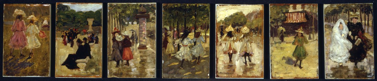 Szkice w Paryżu, ok. 1892-94 autorstwa Maurice Brazil Prendergast