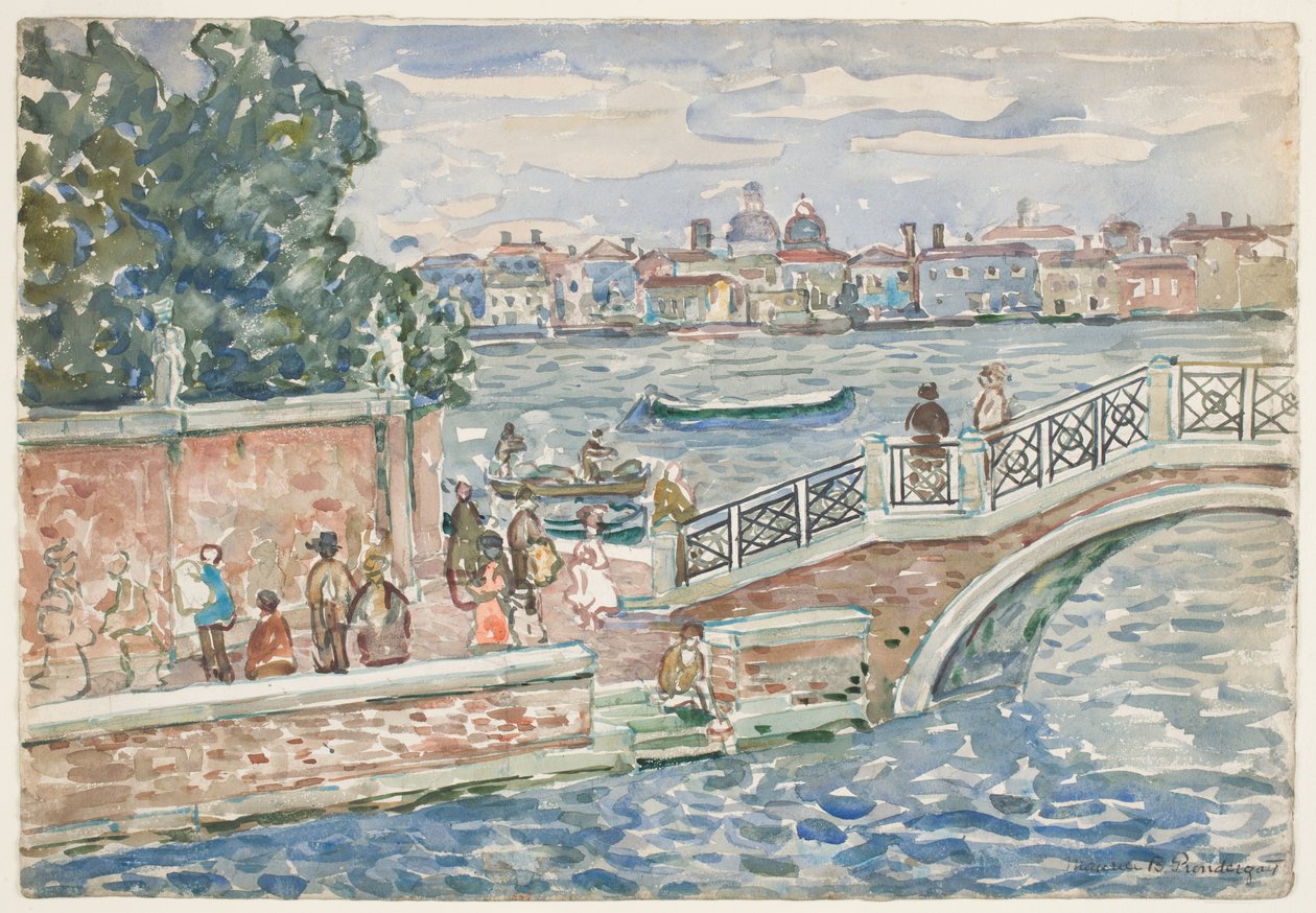 Wenecja (wc nad grafitem na papierze) autorstwa Maurice Brazil Prendergast