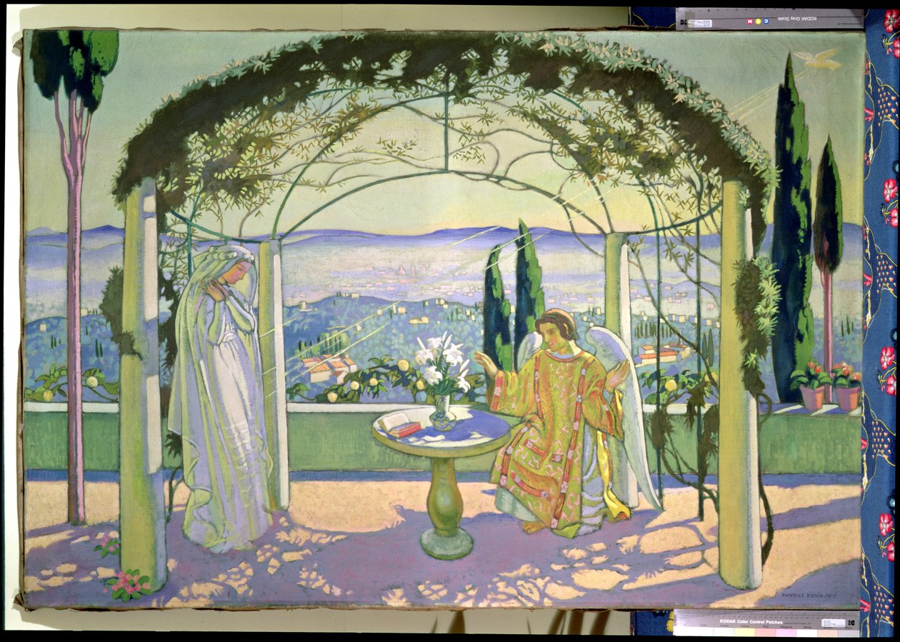 Zwiastowanie w Fiesole, 1919 autorstwa Maurice Denis