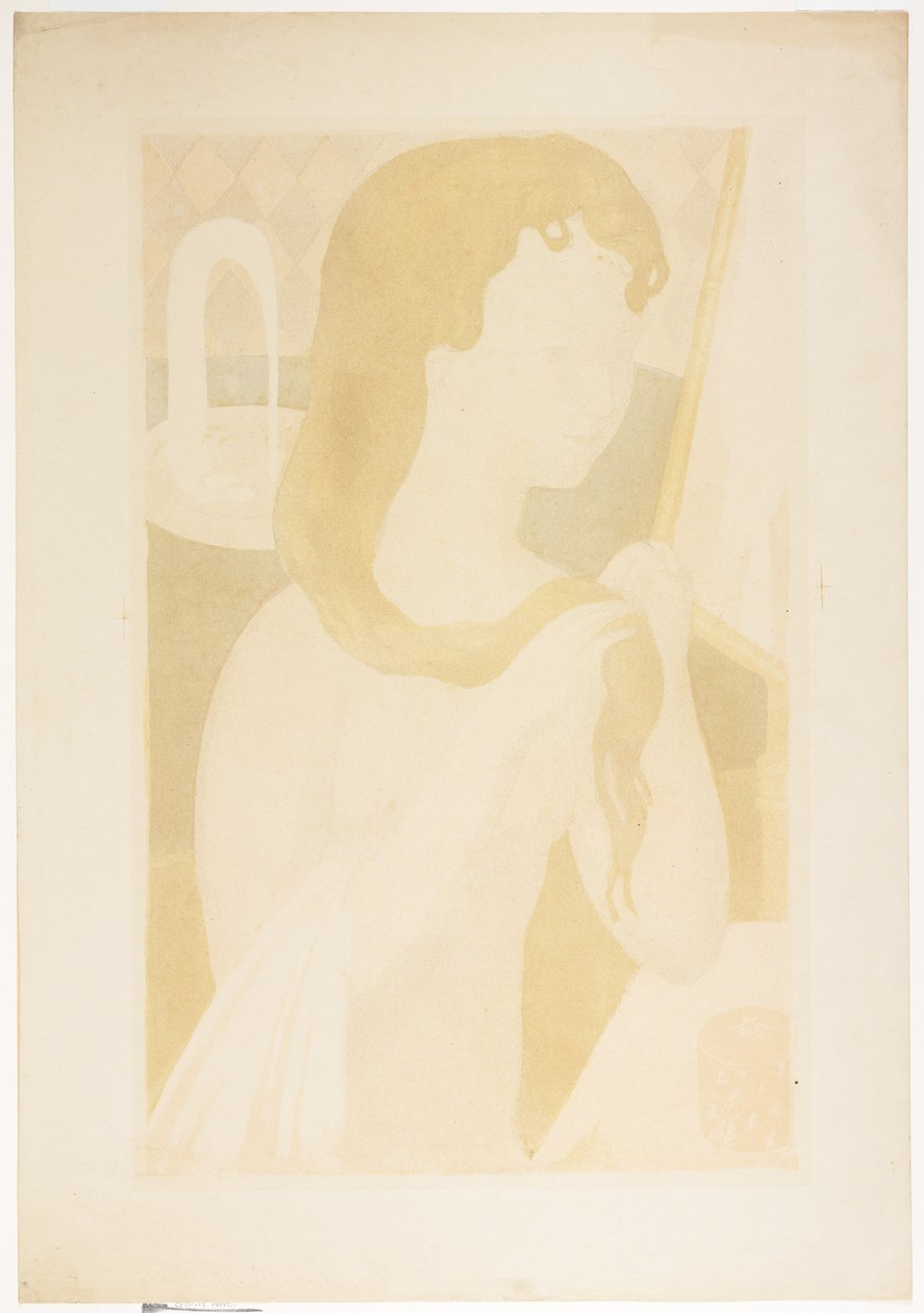 Młoda dziewczyna przy toalecie, 1895 autorstwa Maurice Denis
