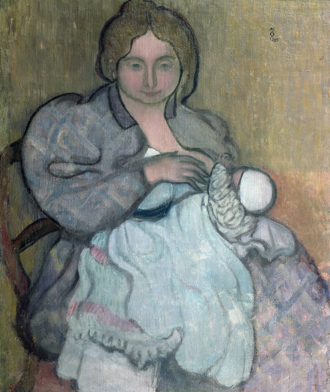 Macierzyństwo w białej sukni (Jean-Paul) ok. 1895 r. autorstwa Maurice Denis