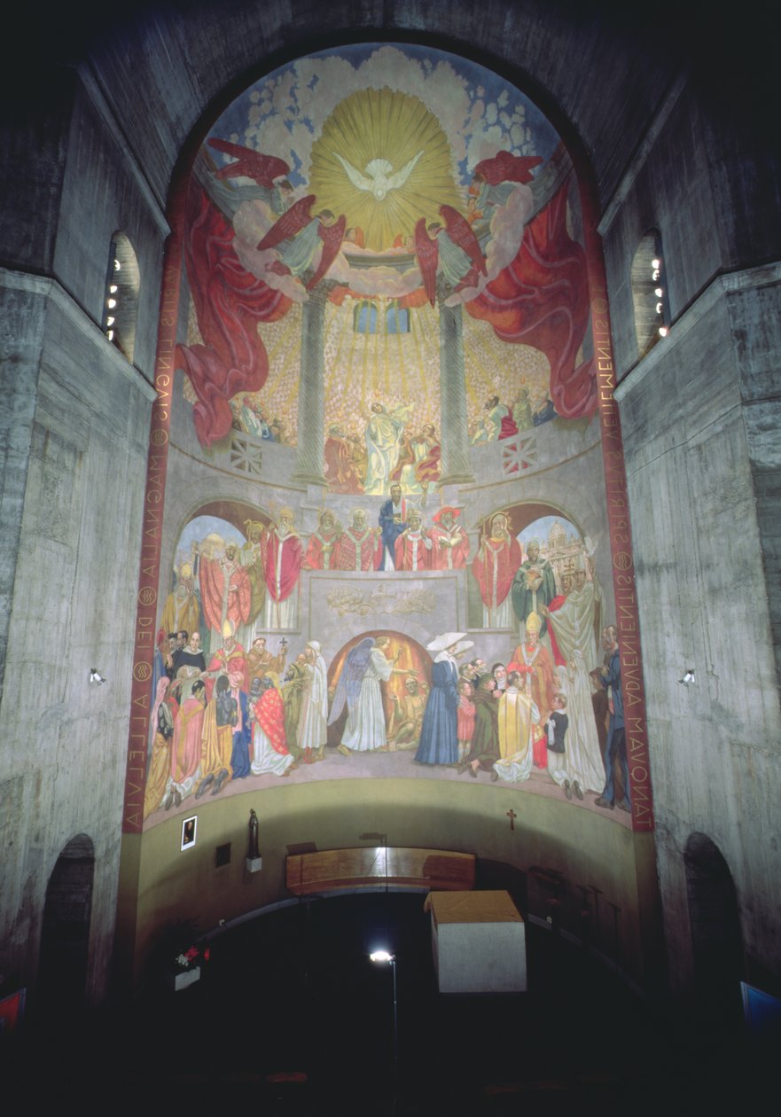 Pięćdziesiątnica, z absydy kościoła, 1934 (patrz szczegóły 252658 i 252659) autorstwa Maurice Denis