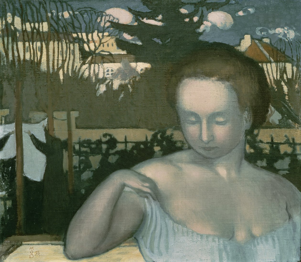 Portret Marthe Denis, żony artysty, 1893 autorstwa Maurice Denis