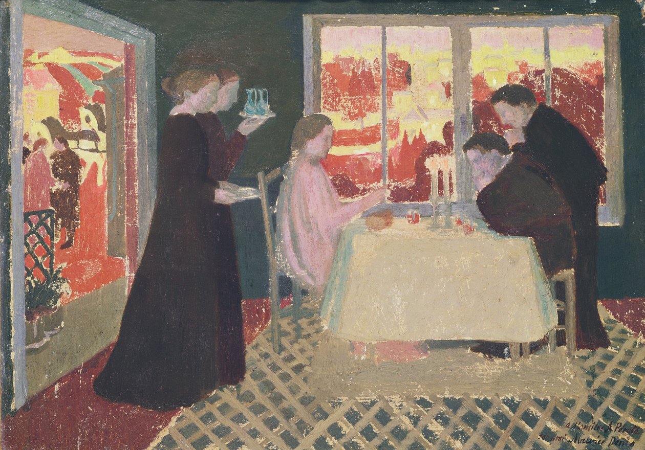 Studium do Wieczerzy w Emaus, 1894 autorstwa Maurice Denis