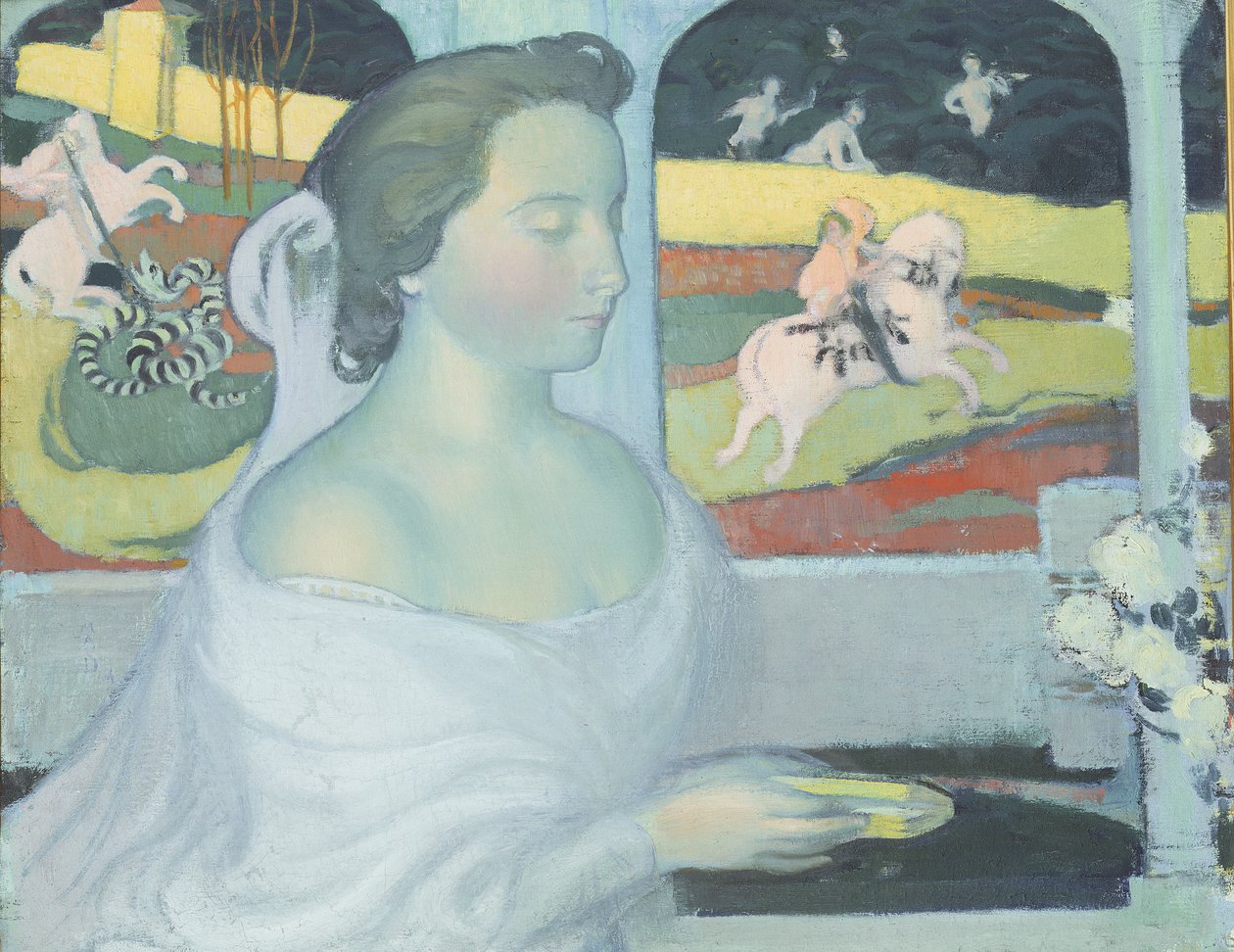 Księżniczka w wieży, ok. 1900 r. autorstwa Maurice Denis