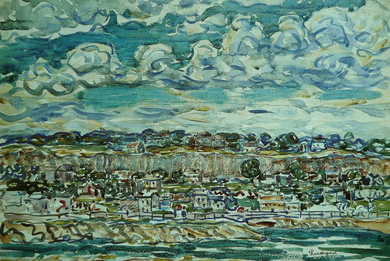 St. Malon Francuski: Saint-Malon autorstwa Maurice Brazil Prendergast