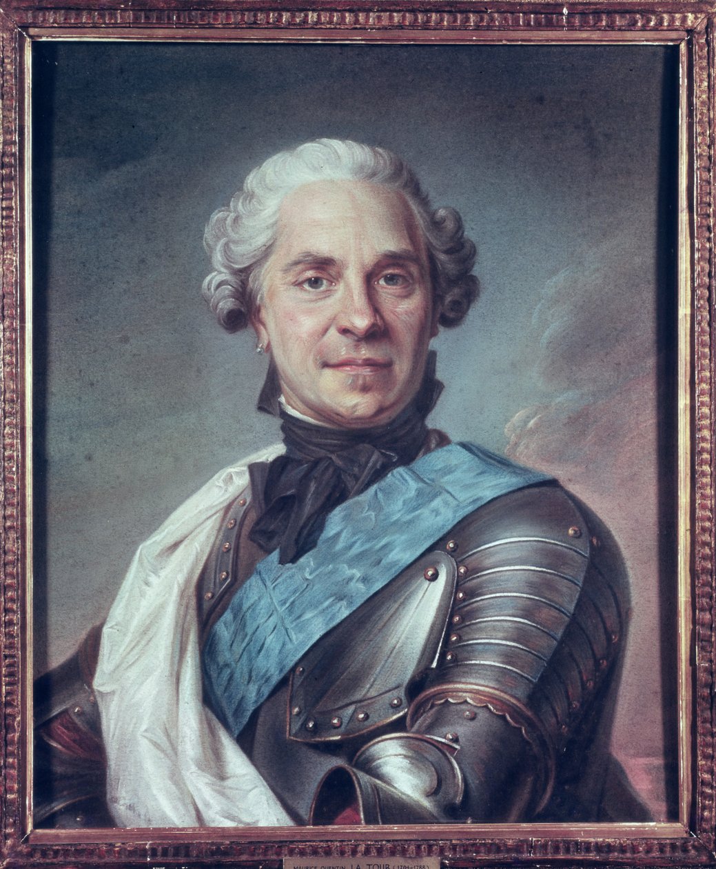 Marszałek Maurice de Saxe (1696-1750) (pastel na papierze) autorstwa Maurice Quentin de La Tour