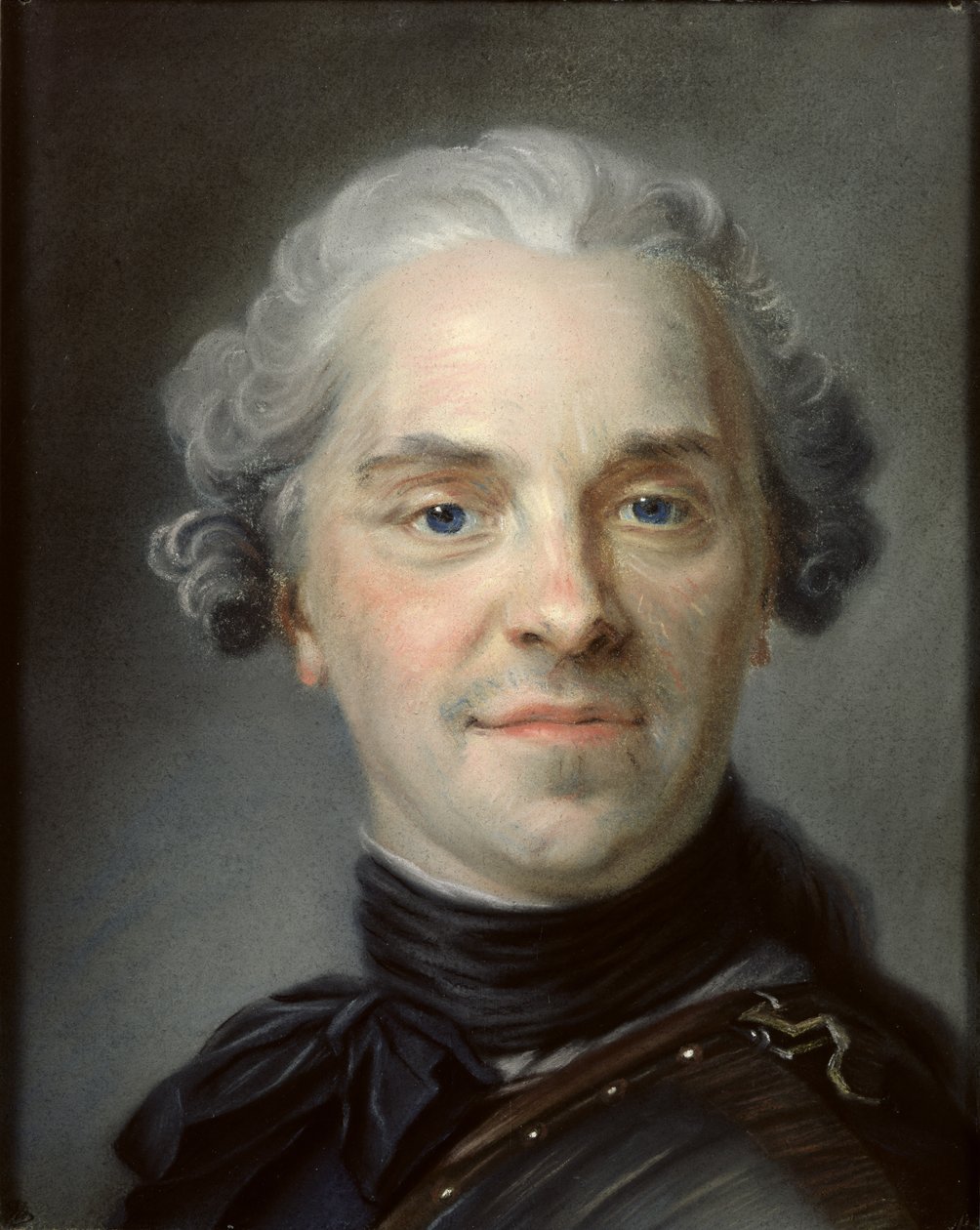 Portret Maurycego hrabiego Saxe (1696-1750) 1747 (pastel) autorstwa Maurice Quentin de La Tour