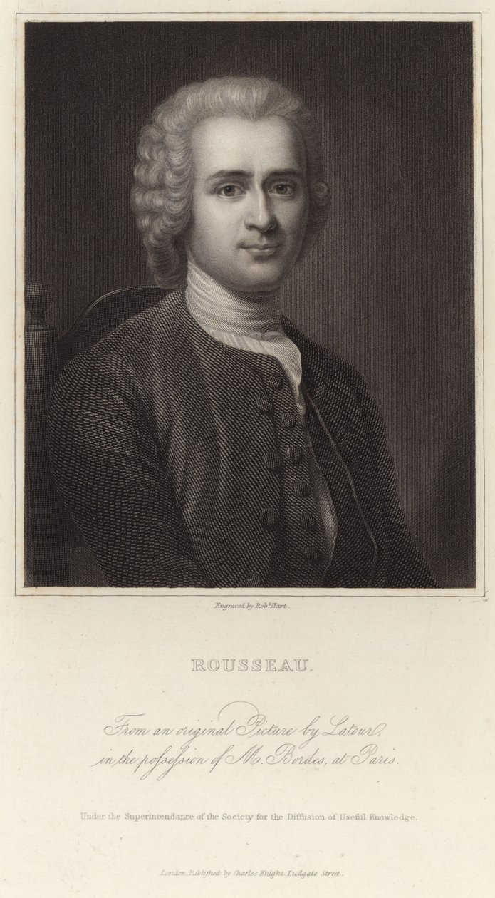 Portret Jean-Jacquesa Rousseau autorstwa Maurice Quentin de La Tour