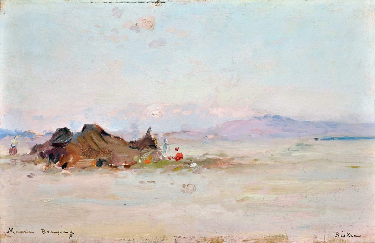 Obóz na pustyni, Biskra (Algieria) autorstwa Maurice Bompard