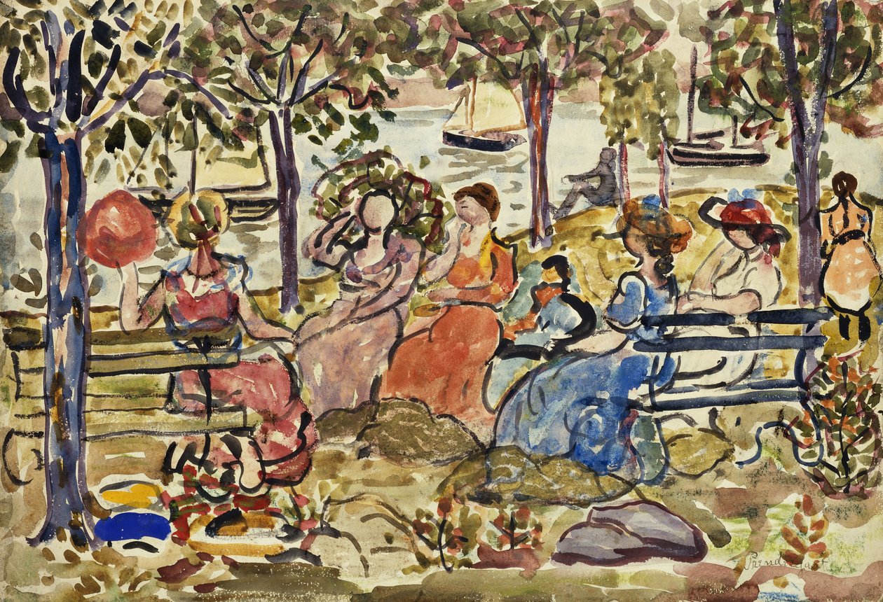 Popołudnie w Parku, autorstwa Maurice Brazil Prendergast