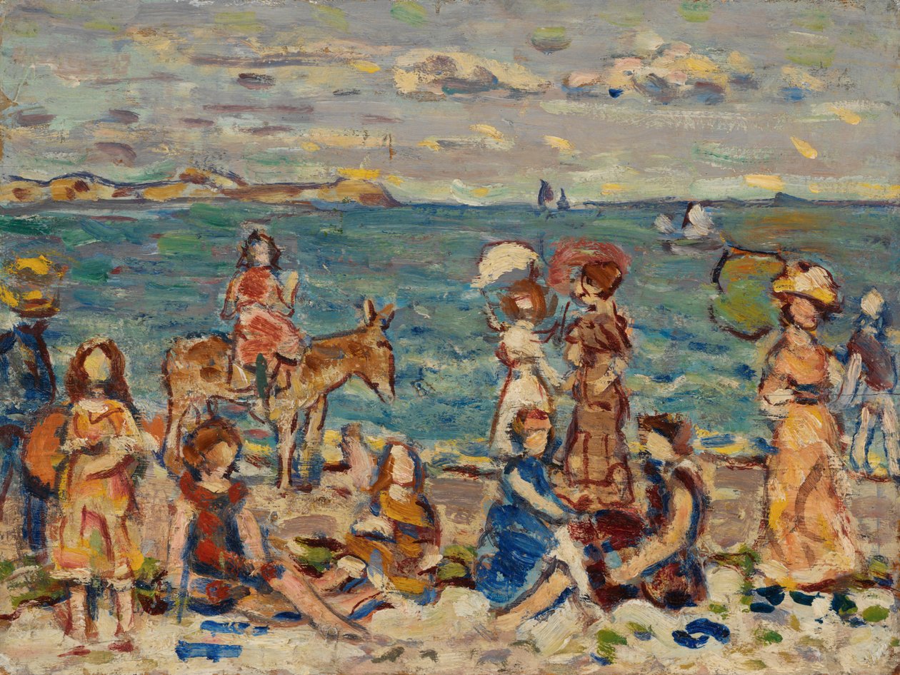 Na plaży autorstwa Maurice Brazil Prendergast