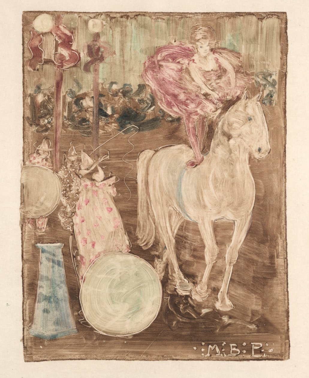 Jeździec na oklep, ok. 1895. autorstwa Maurice Brazil Prendergast