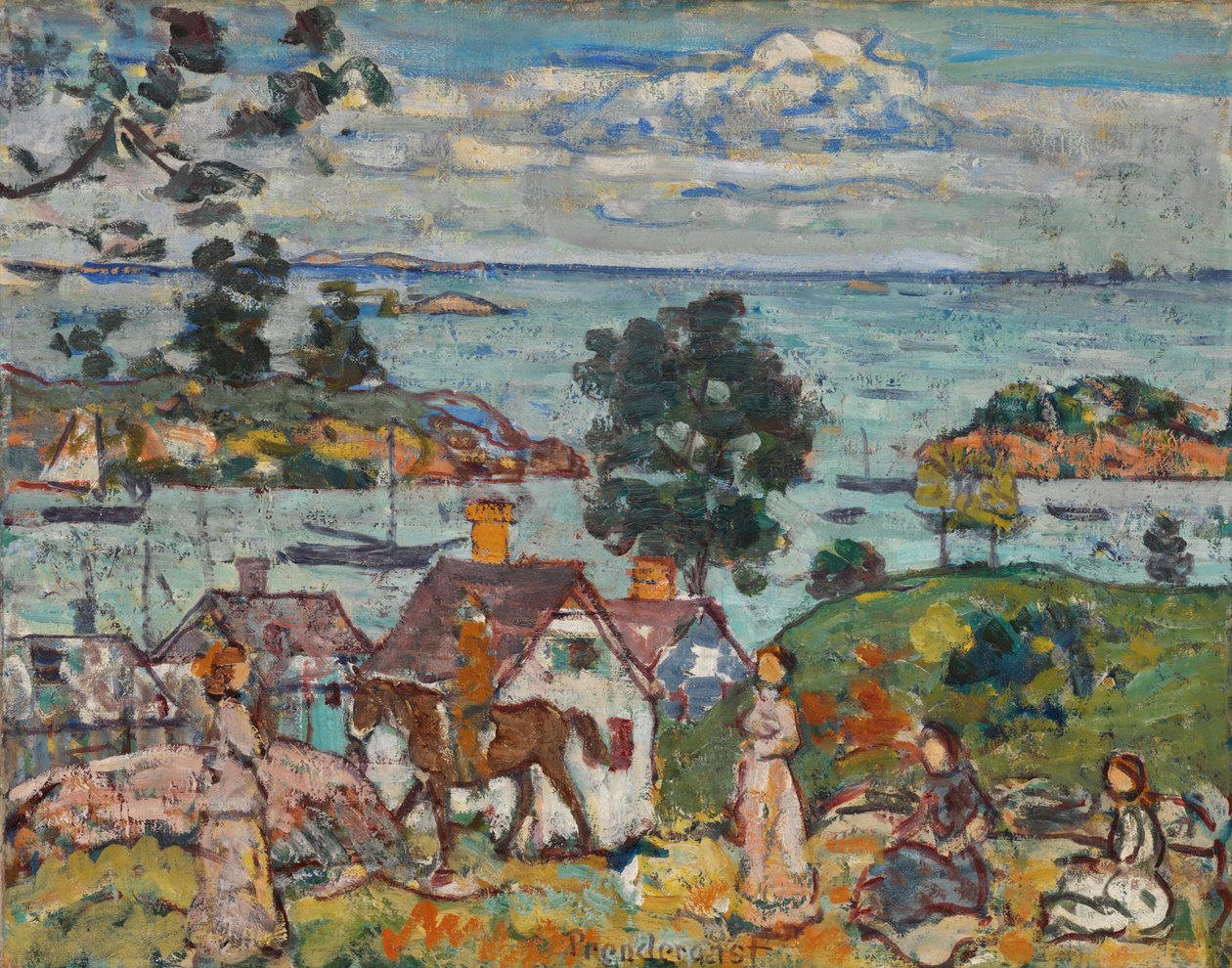 Port w Gloucester autorstwa Maurice Brazil Prendergast