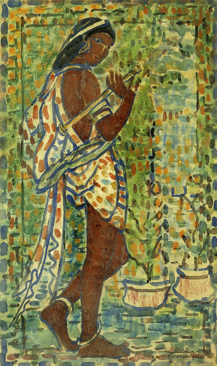 Tancerka hinduska, ok. 1910-1913 autorstwa Maurice Brazil Prendergast