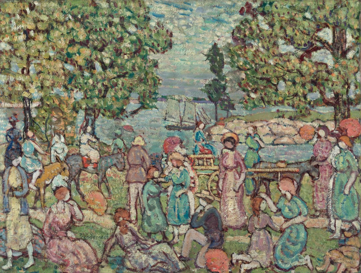 Na plaży, nr 3, 1915 autorstwa Maurice Brazil Prendergast