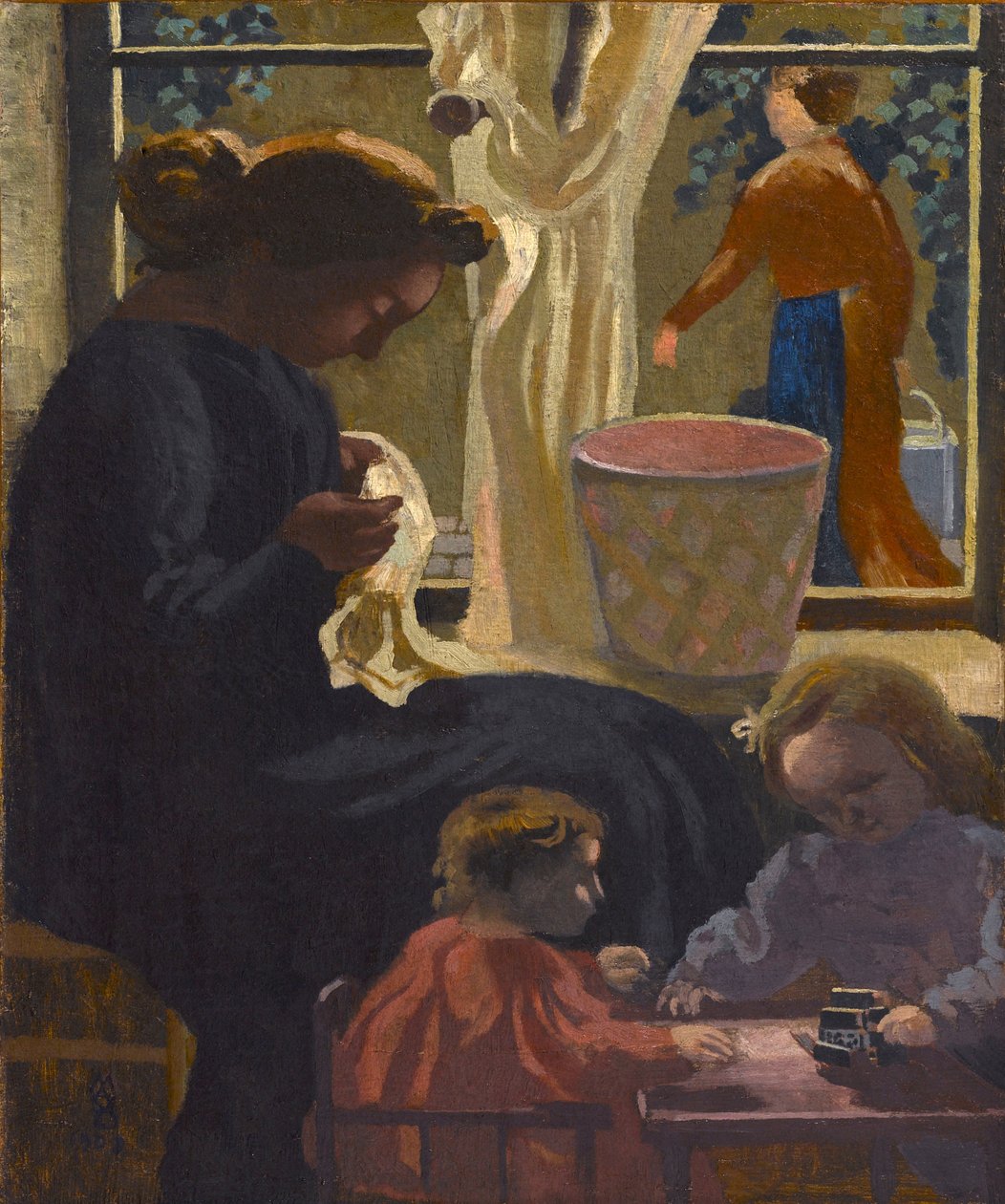 Intymność lub Ravaudeuse przy oknie, 1903. autorstwa Maurice Denis