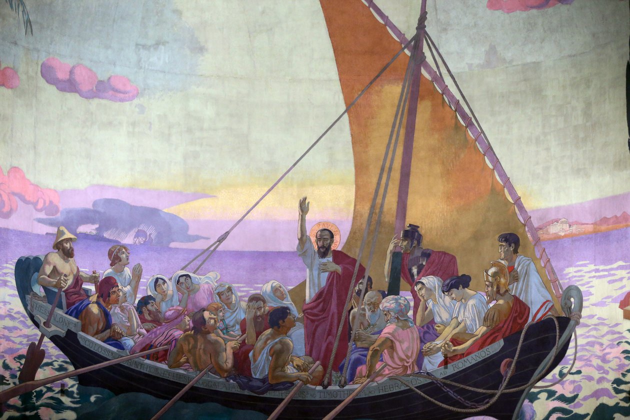 Życie św. Pawła, kościół św. Pawła autorstwa Maurice Denis