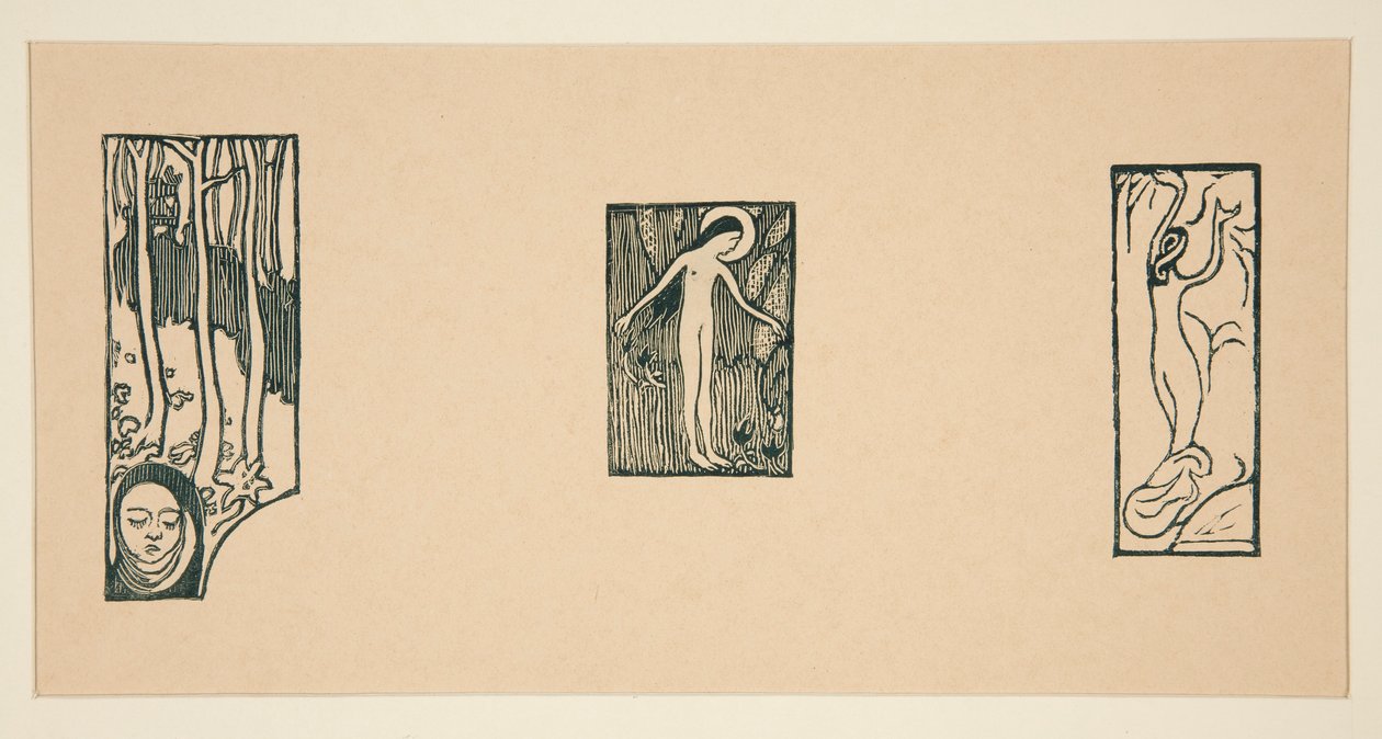 Arkusz drzeworytów z L autorstwa Maurice Denis