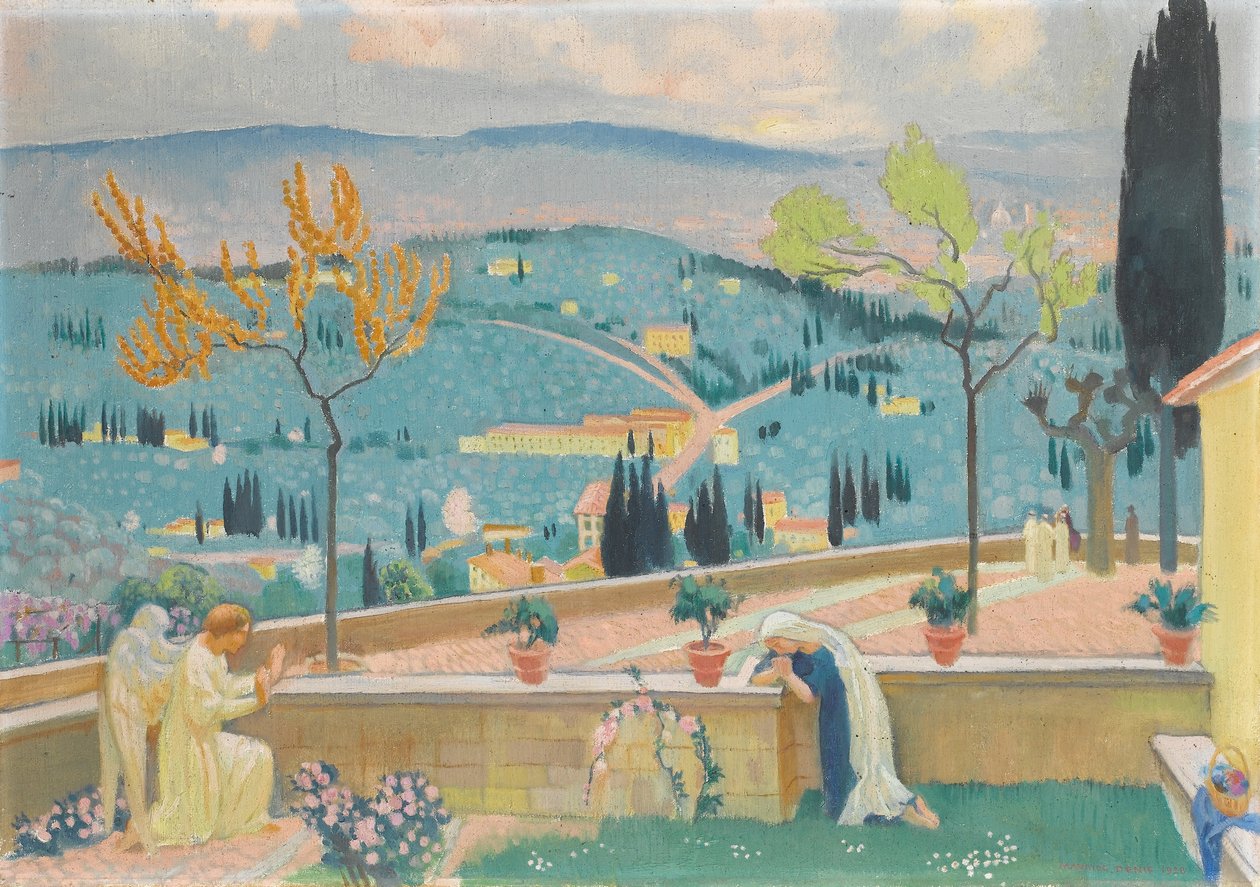 Zwiastowanie w Fiesole, 1928 autorstwa Maurice Denis