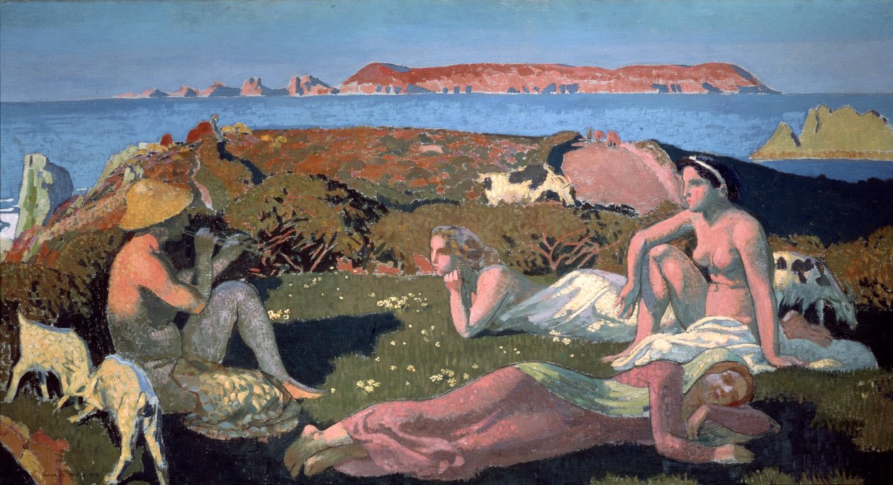 Zielona Plaża, Perros Guirec, 1909. autorstwa Maurice Denis