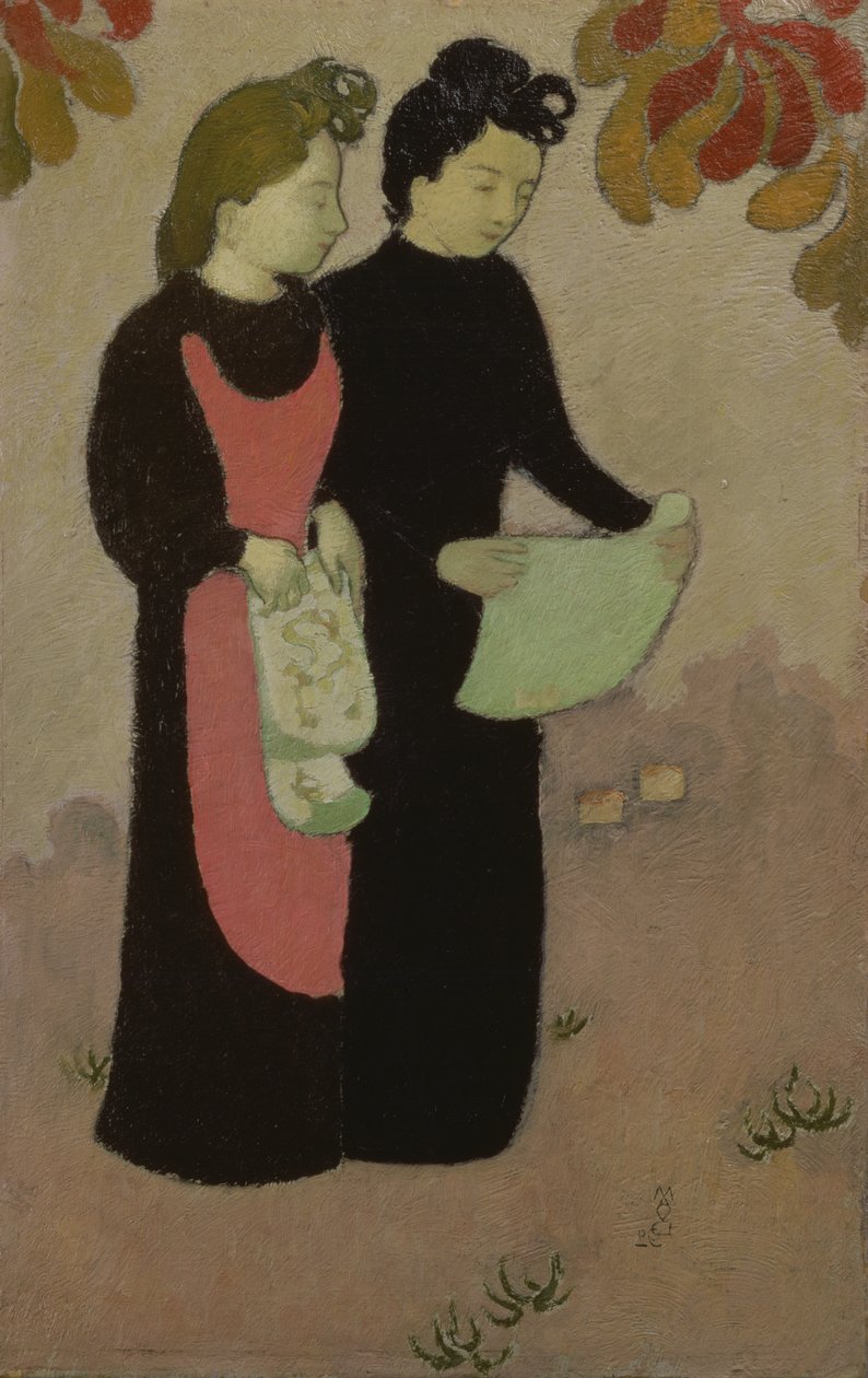 Dwie siostry, 1892 (panel) autorstwa Maurice Denis