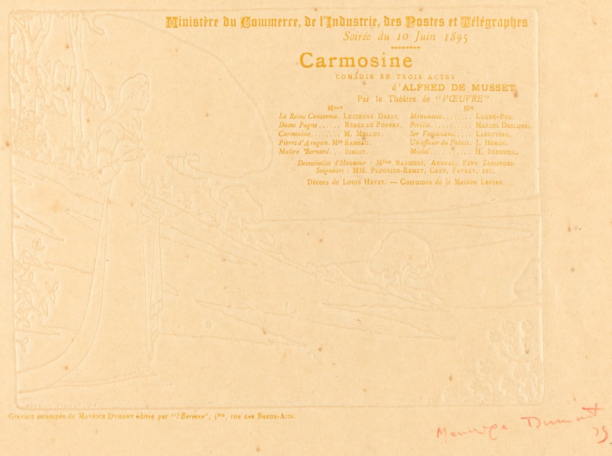 Karmoizyna autorstwa Maurice Dumont