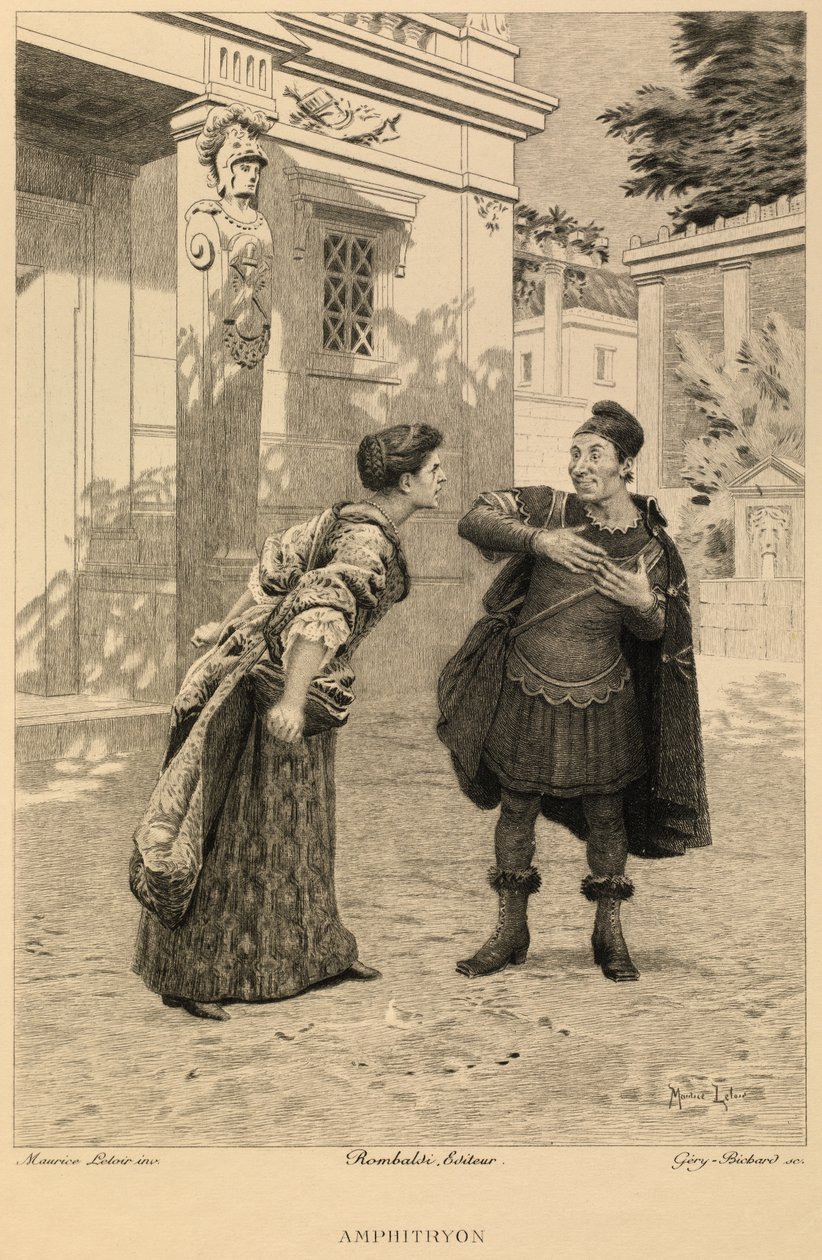 Amfitryon według Moliera autorstwa Maurice Leloir